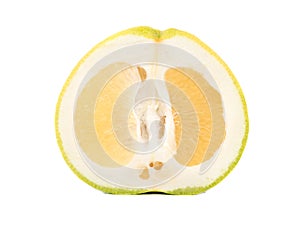 Half of the fruit oroblanco