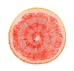 Half of Grapefruit isolated on the white background
