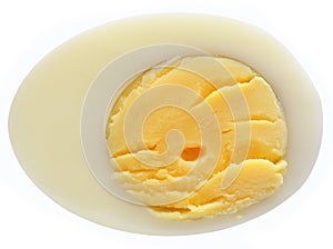 Half a hard-boiled egg