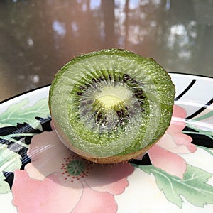 Half a kiwi fruit