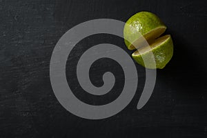 Half Lime Food Background