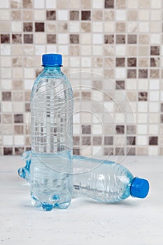 A half liter disposable plastic bottles