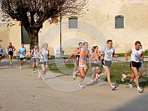 Half-Marathon race in Vigevano, Italy