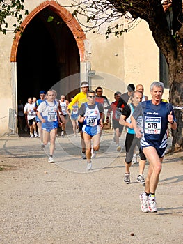 Half-Marathon race in Vigevano, Italy