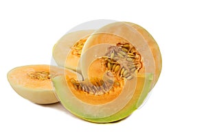 Half melon fruit