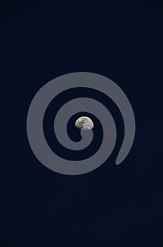 Half Moon Background with dark background.