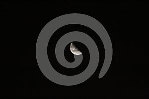 Half Moon Background / The Moon is an astronomical body that orbits planet Earth, being Earth`s only permanent natural satellite