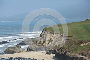 Half moon bay cliff California