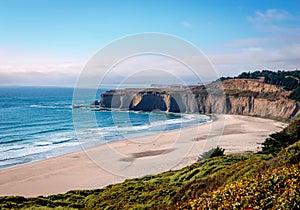 The californian coast in San Mateo County photo