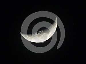 Half moon black background