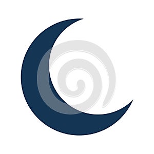 Half Moon isolated icon