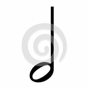 Half music note icon