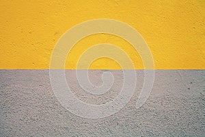 Half painted concrete wall