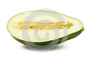 Half of piel de sapo melon