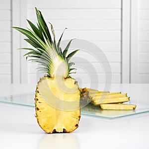 Half a pineapple