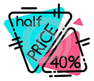 Half Price on Black Friday Sale, Promotion Tags