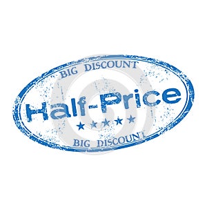 Half price rubber stamp