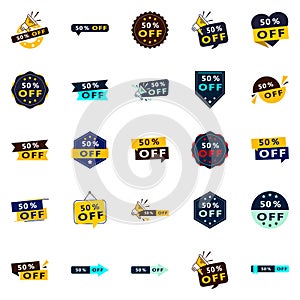 Half-Price Sale 50% off Vector Pack