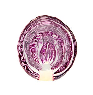 Half red cabbage
