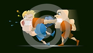 Half a second before the Knockout