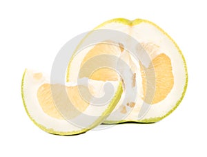 Half a slice of fruit Oroblanco