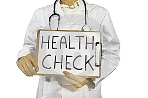 A half-standing doctor, without a face, holding a stethoscope against a white background.,physical examination,health check