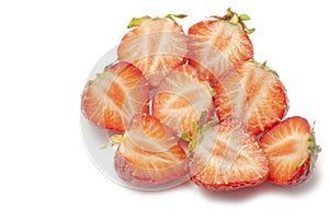 Half strawberries