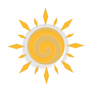 A half sun is setting downwards icon vector sunset concept for graphic design, logo, website, social media, mobile app, UI