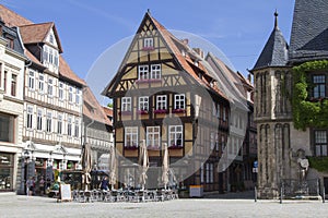 Half-timbered buildings in Quedlinburg