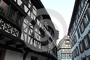 half-timbered habitation buildings at the \