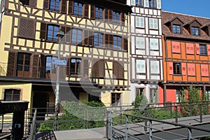 half-timbered habitation buildings at the \