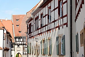 Half-timbered house in Bamberg, Germany
