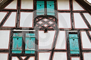 Half timbered house at the ecomusee in Alsace