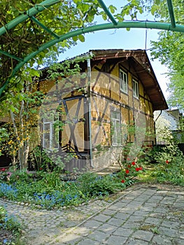 half-timbered house museum in East Prussia photo