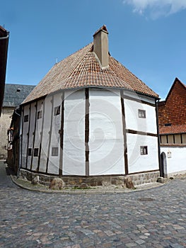 Half-timbered house in Quedlinburg