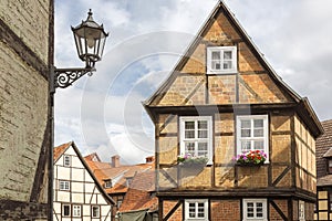 Half-timbered house in Quedlinburg, Germany