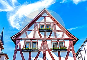 Half-timbered house in Seligenstadt, Germany