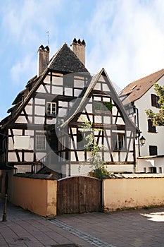 Half-timbered house, Strasbourg, Alsace, France.