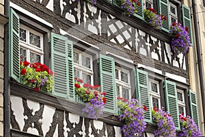 Half timbered house in upper Franconia, Germany