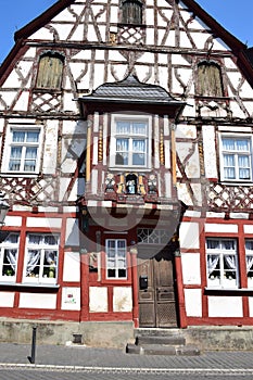 Half-Timbered House with visible changes over the centuries