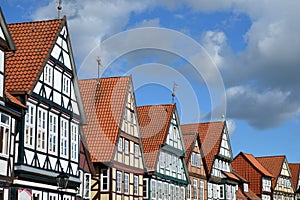 Half-timbered houses