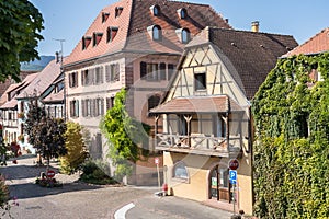 Half-timbered houses in Bergheim, Alsace, France