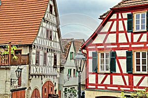 Half-timbered houses in Besigheim, Germany