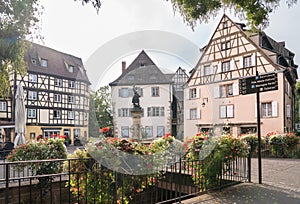 Half-timbered houses in Colmar, Alsace, France