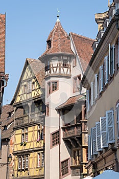 Half-timbered houses in Colmar, Alsace, France