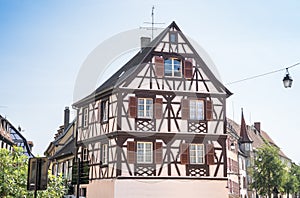 Half-timbered houses in Colmar, Alsace, France