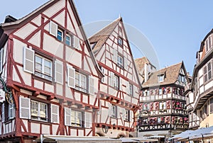 Half-timbered houses in Colmar, Alsace, France