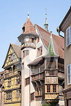 Half-timbered houses in Colmar, Alsace, France