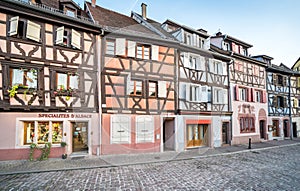 Half-timbered houses in Colmar, Alsace, France