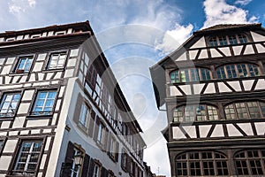 Half-timbered houses in district Petite France in Strasbourg